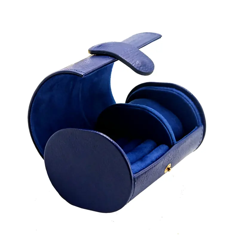 blue leather boxes Custom Leather Watch Boxes - Image 1